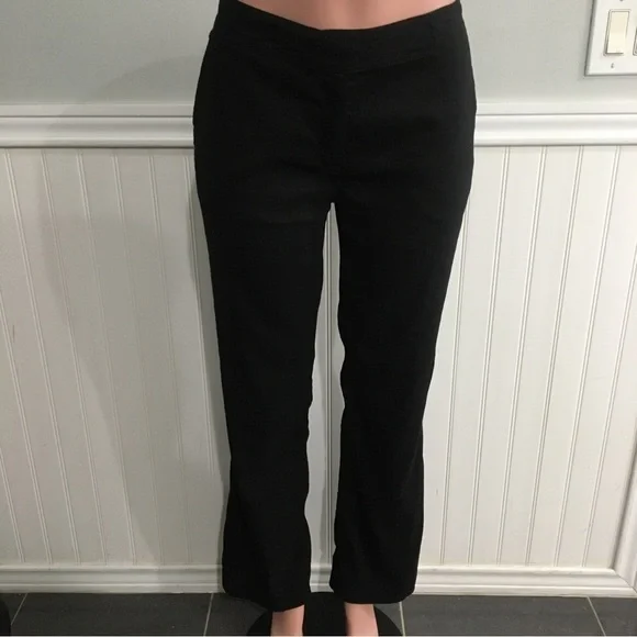 Eileen Fisher NWOT Straight Pants “Sample” Black Lightweight size Small (6-8) - Picture 2 of 10